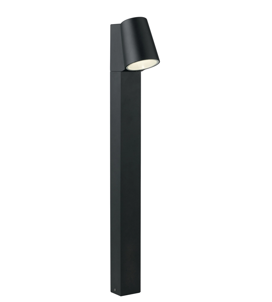 Paletto "sintesi" alluminio nero goffrato a led, 390 lm